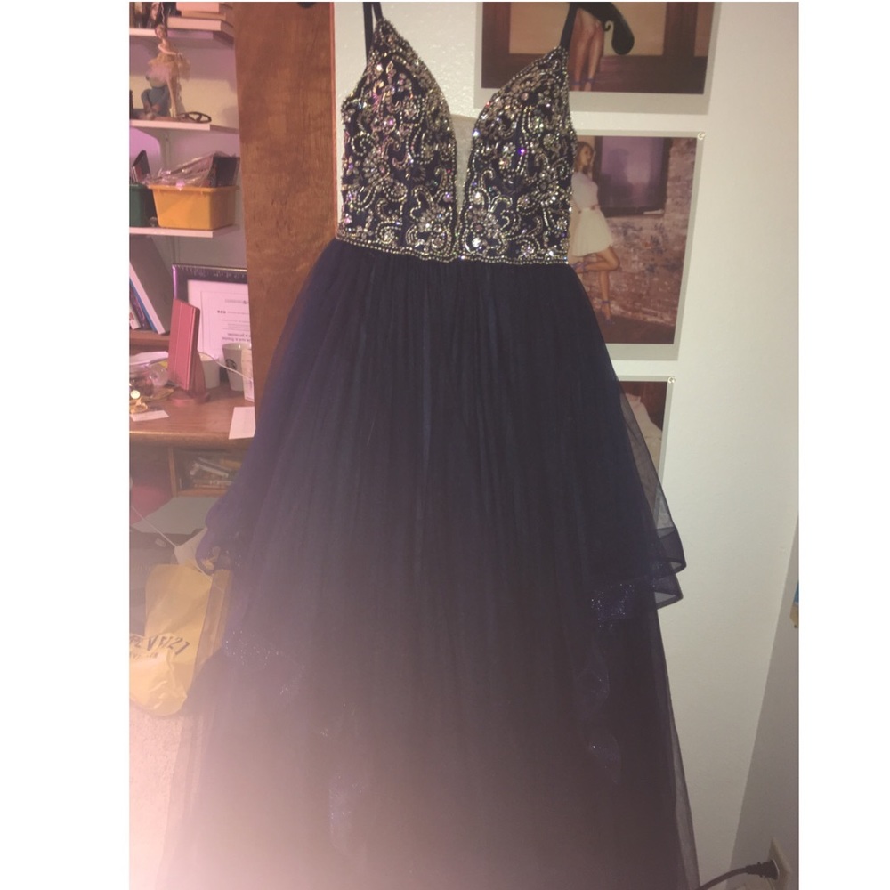 BEAUTIFUL ROYAL BLUE PRINCESS PROM DRESS!
